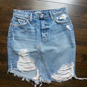 GRLFRND Denim Mini Skirt